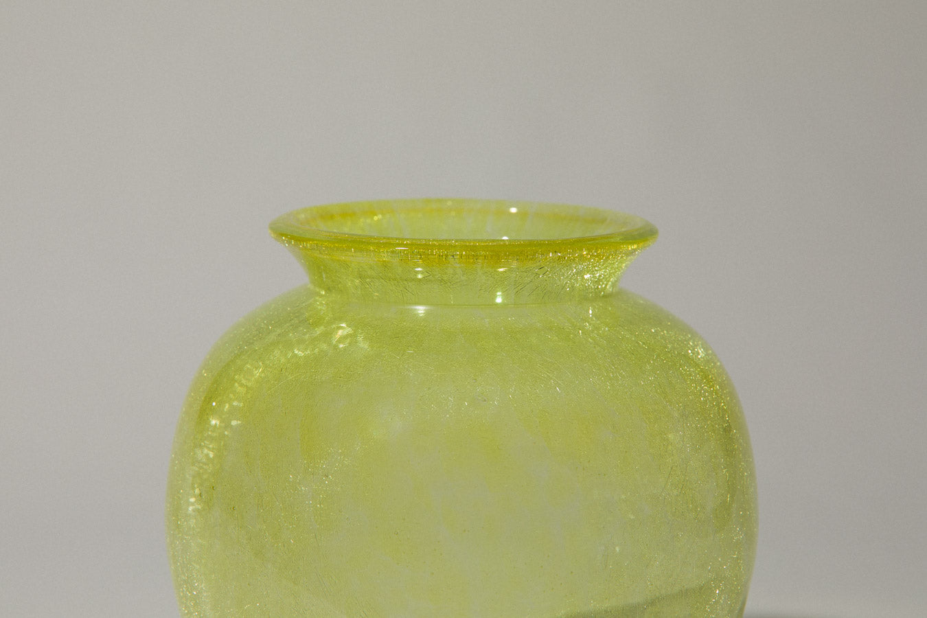 Yellow veil glass VASE medium