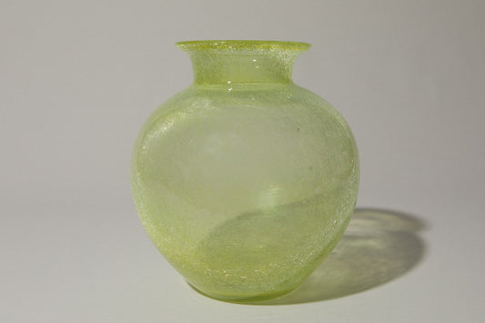 Yellow veil glass VASE