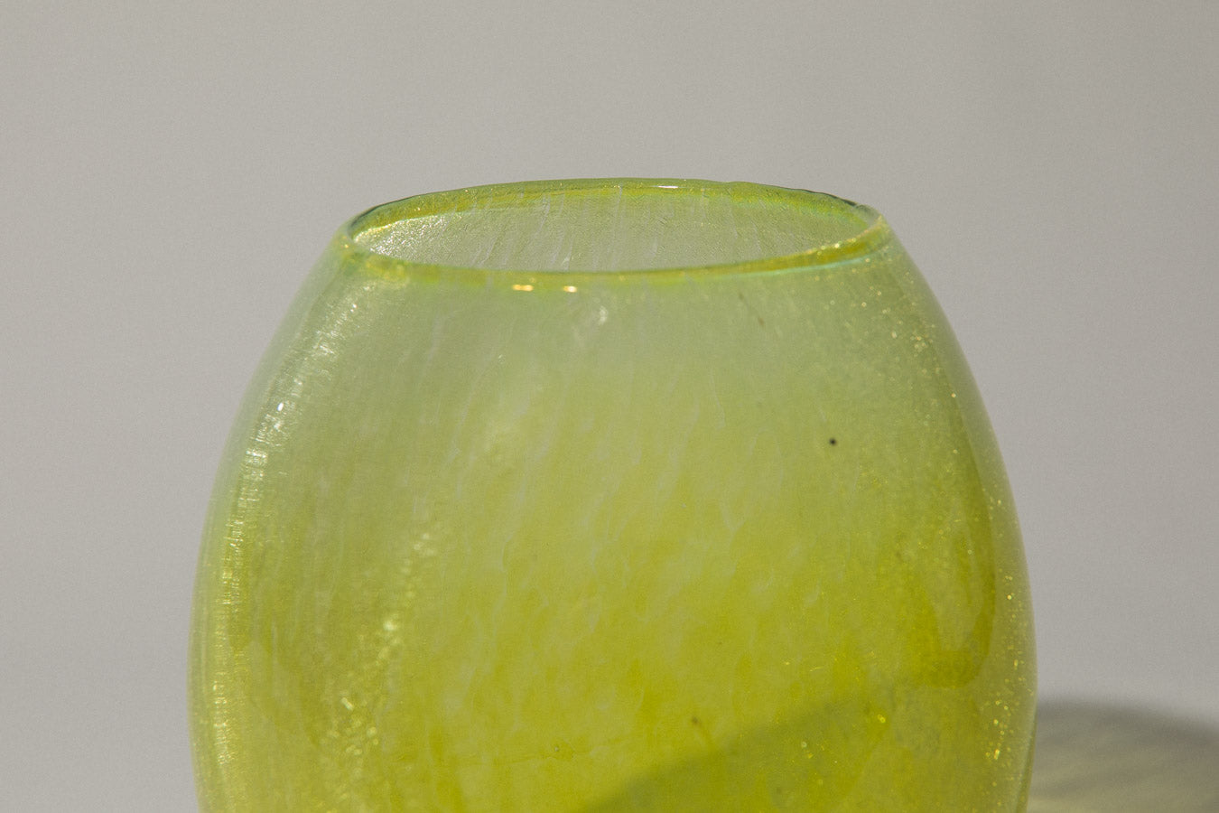 Yellow veil glass VASE