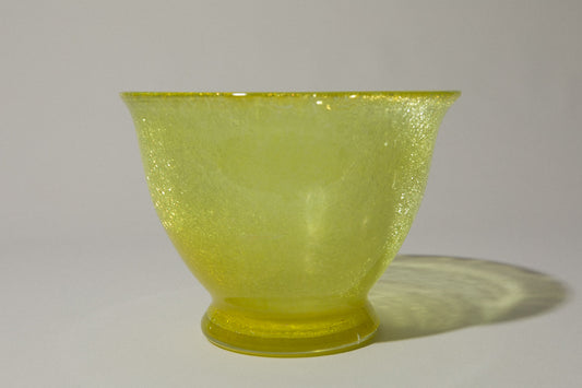 Yellow veil glass BOWL