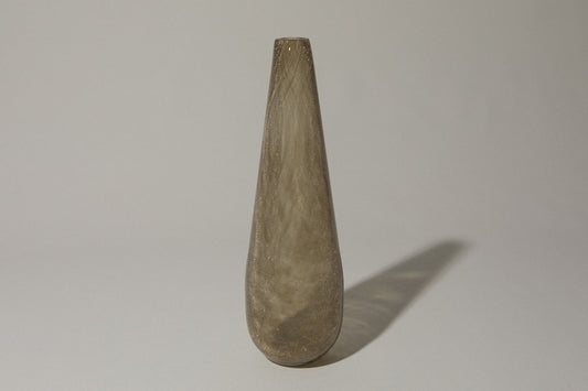 Deep taupe veil glass VASE