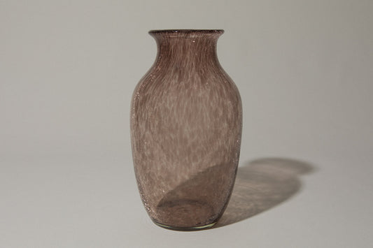 Deep taupe veil glass VASE