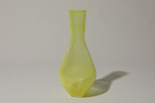 Yellow veil glass VASE
