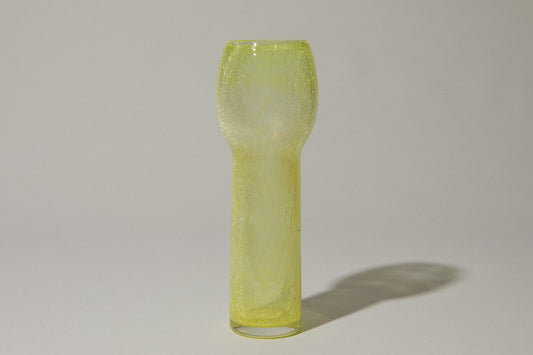 Yellow veil glass VASE