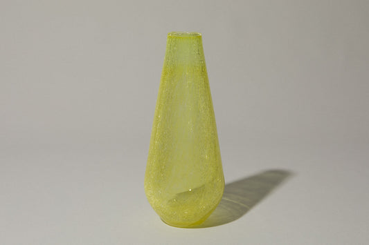 Yellow veil glass VASE