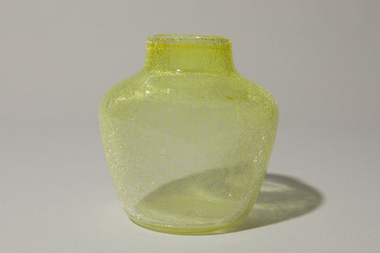 Yellow veil glass VASE