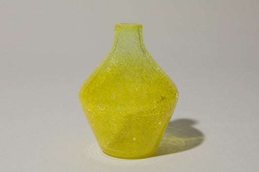 Yellow veil glass VASE