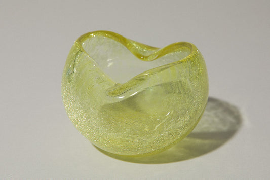 Yellow veil glass BOWL