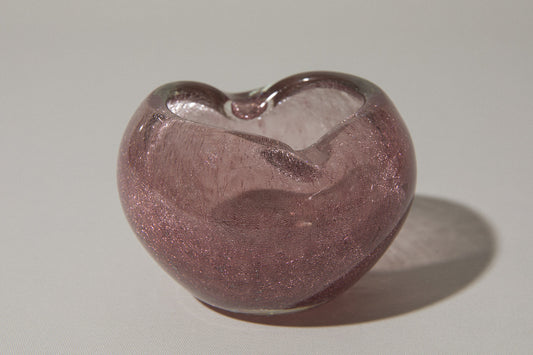 Deep taupe veil glass BOWL