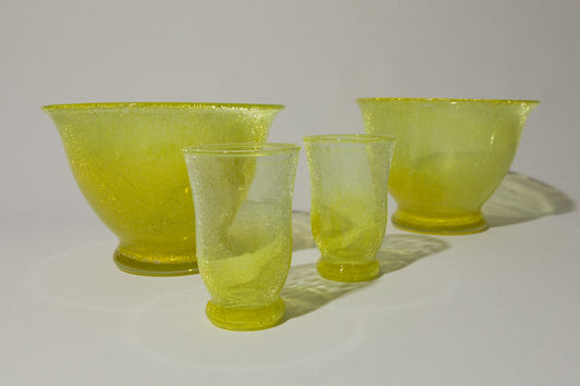 Yellow veil glass TUMBLER