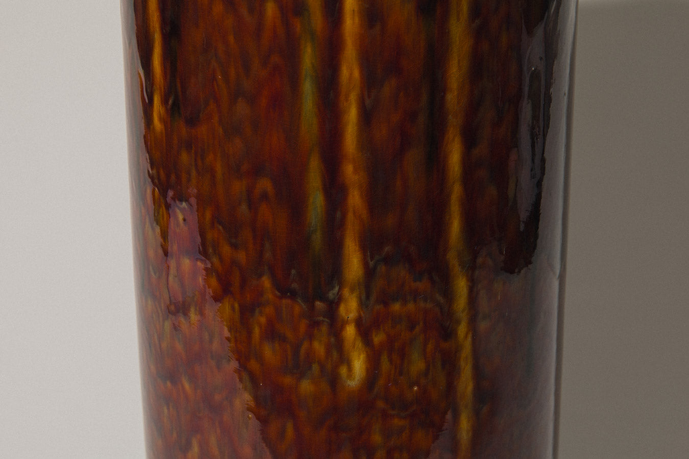 Rust brown FLOOR VASE