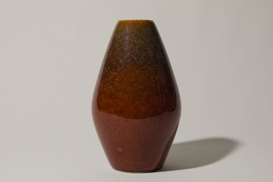Angular pod-shaped faience VASE