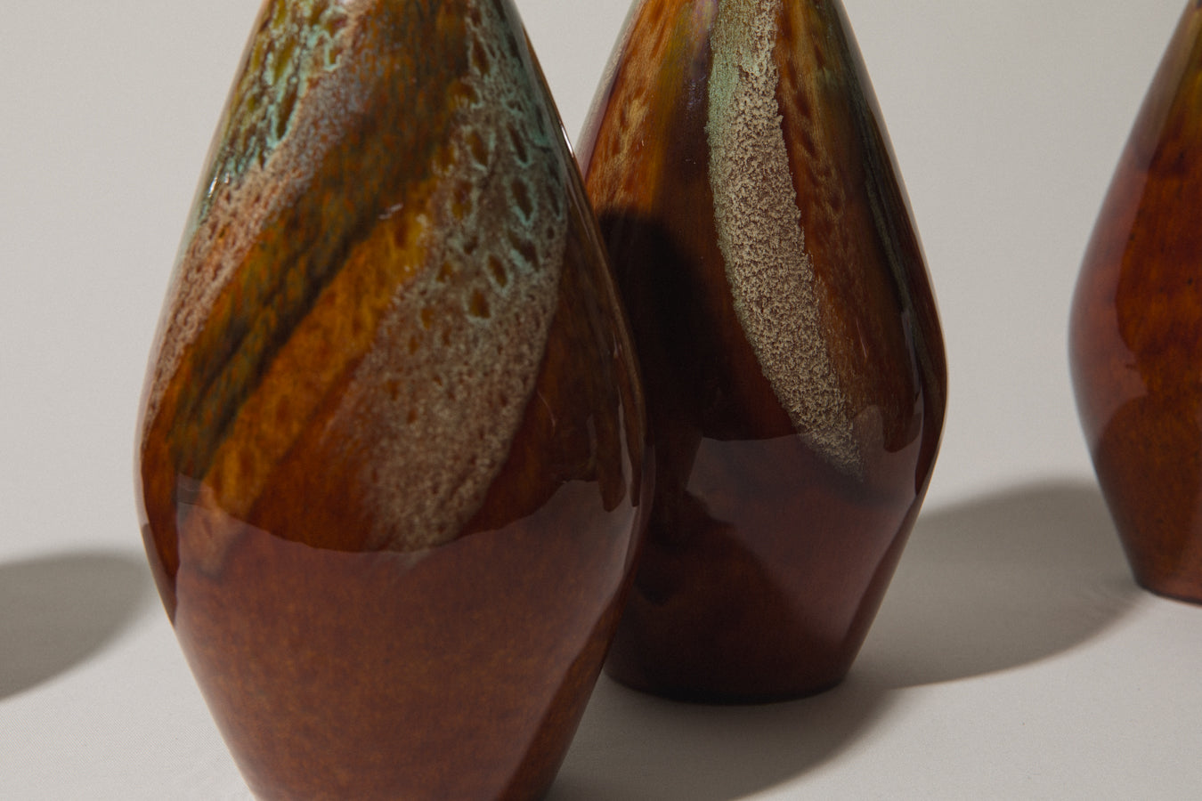 Angular pod-shaped faience VASE