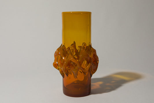 Amber glass VASE