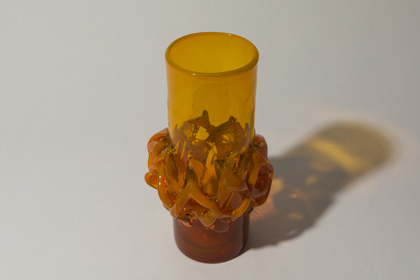 Amber glass VASE