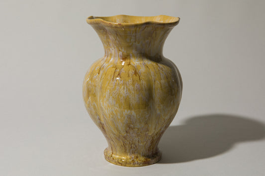 Ceramic VASE with yellow glaze _ 473