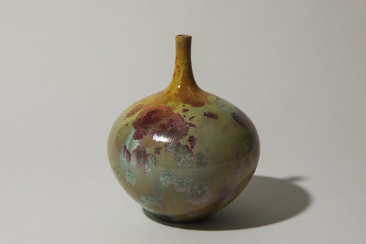 Porcelain VASE with crystalline-glaze