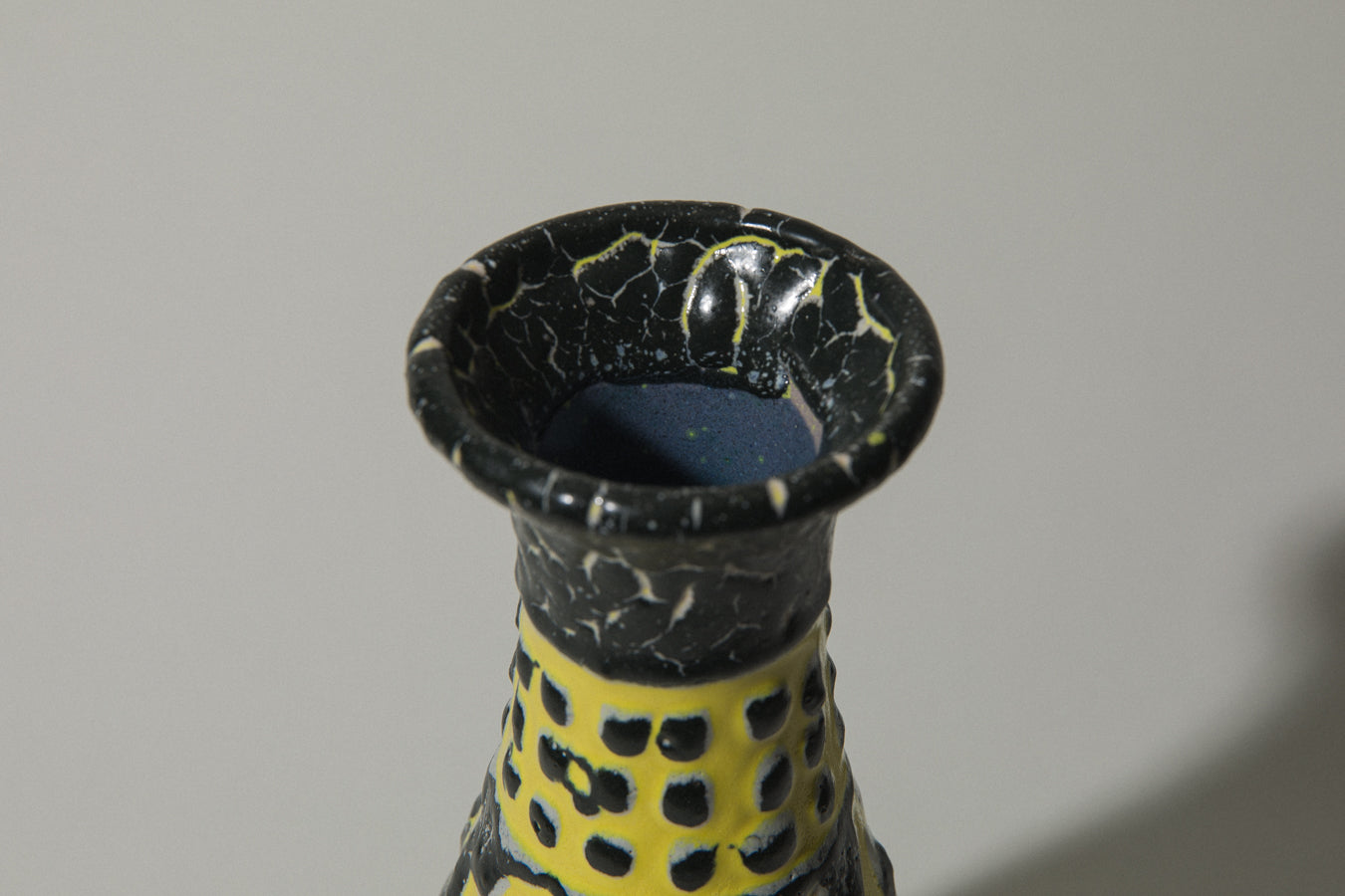 Vintage ceramic cylinder VASE _ 480