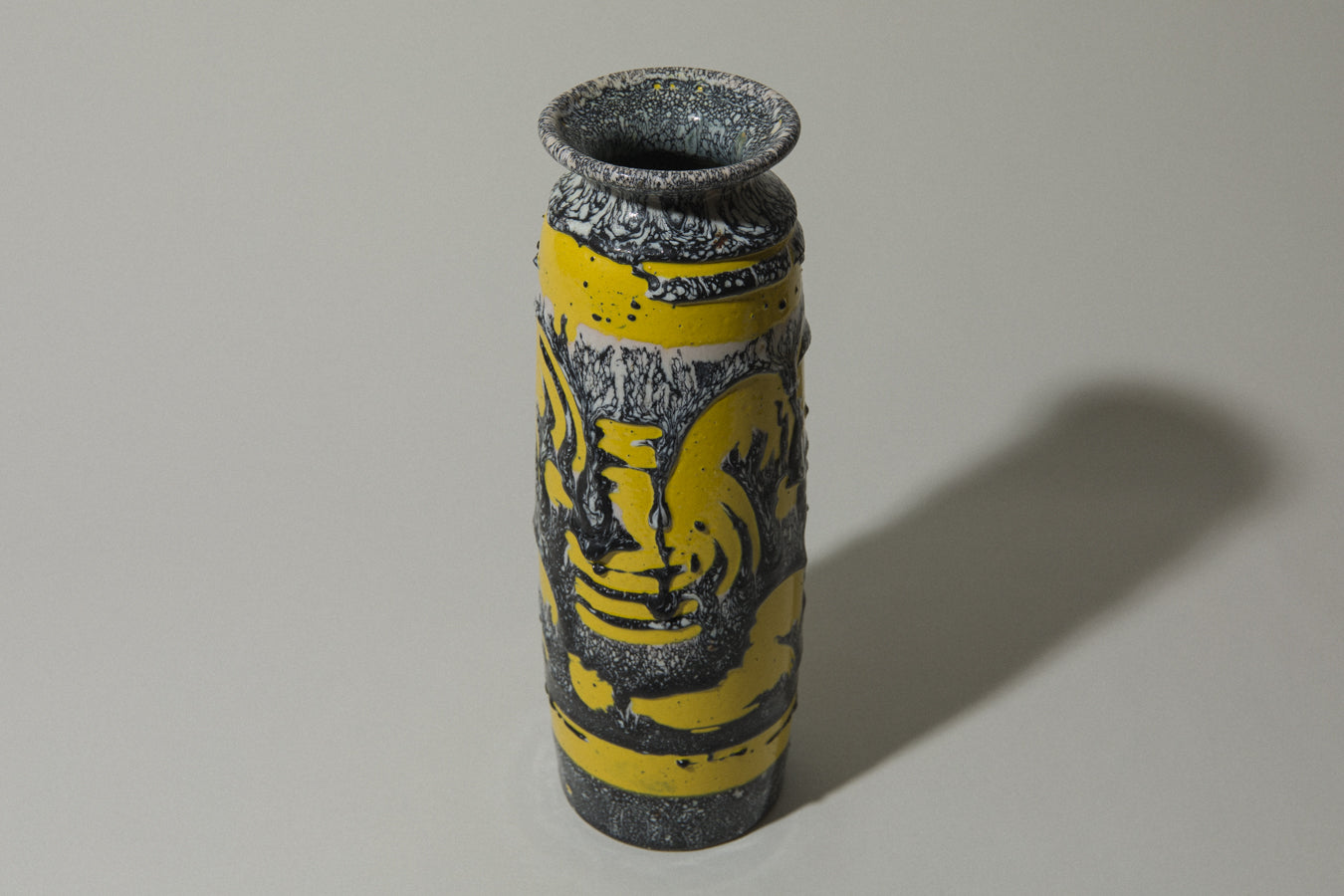 Vintage ceramic cylinder VASE _ 486