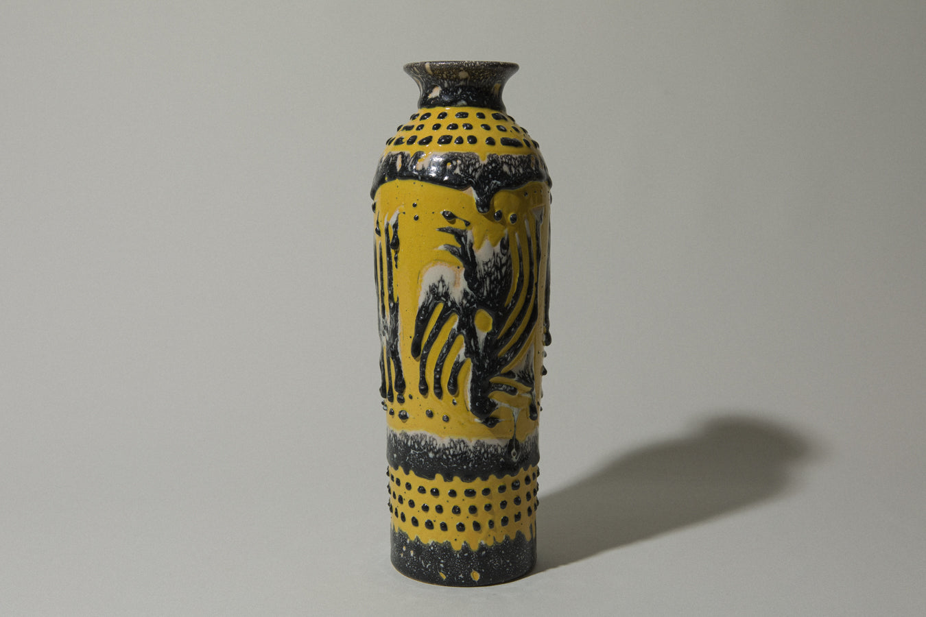 Vintage ceramic cylinder VASE _ 487
