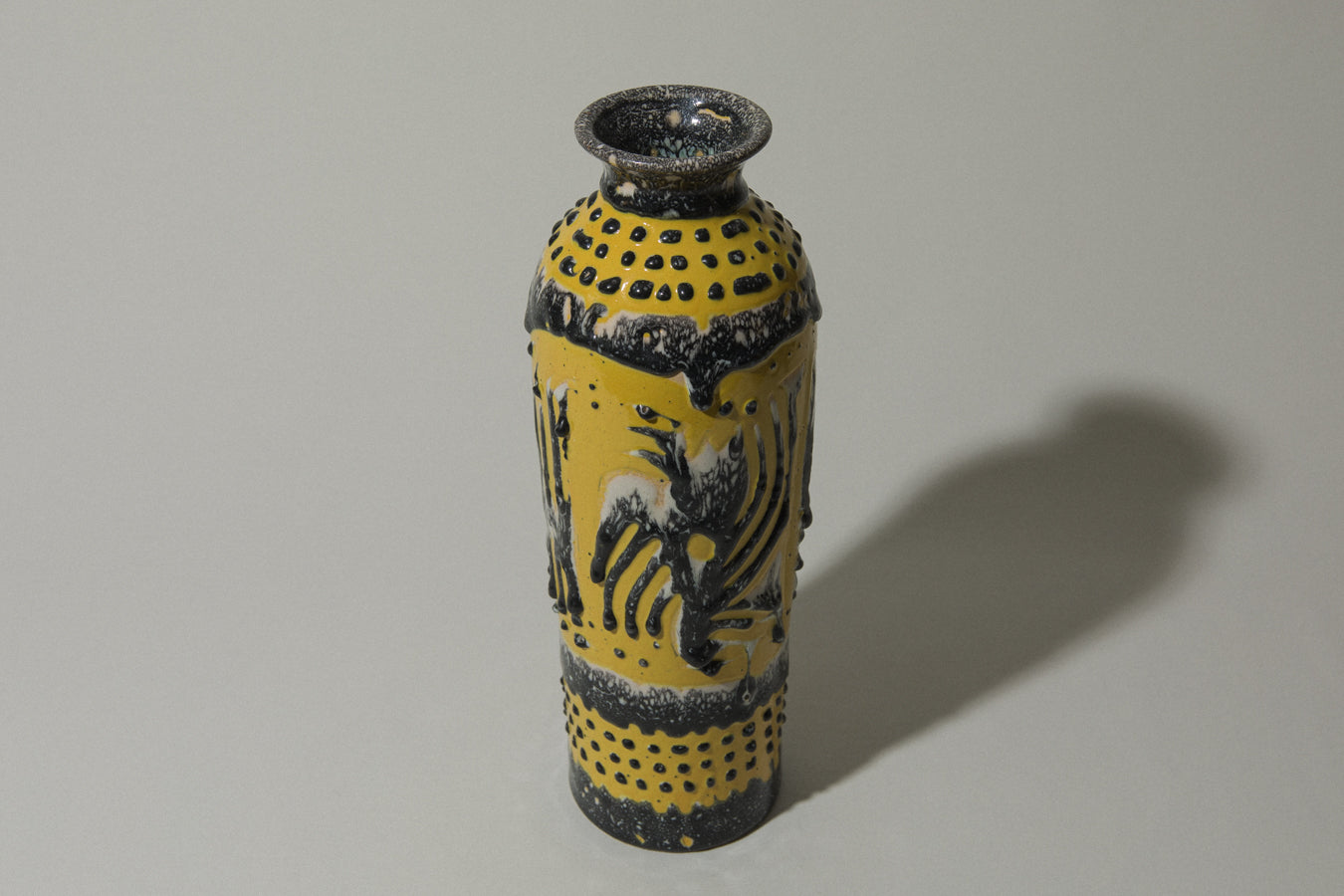 Vintage ceramic cylinder VASE _ 487