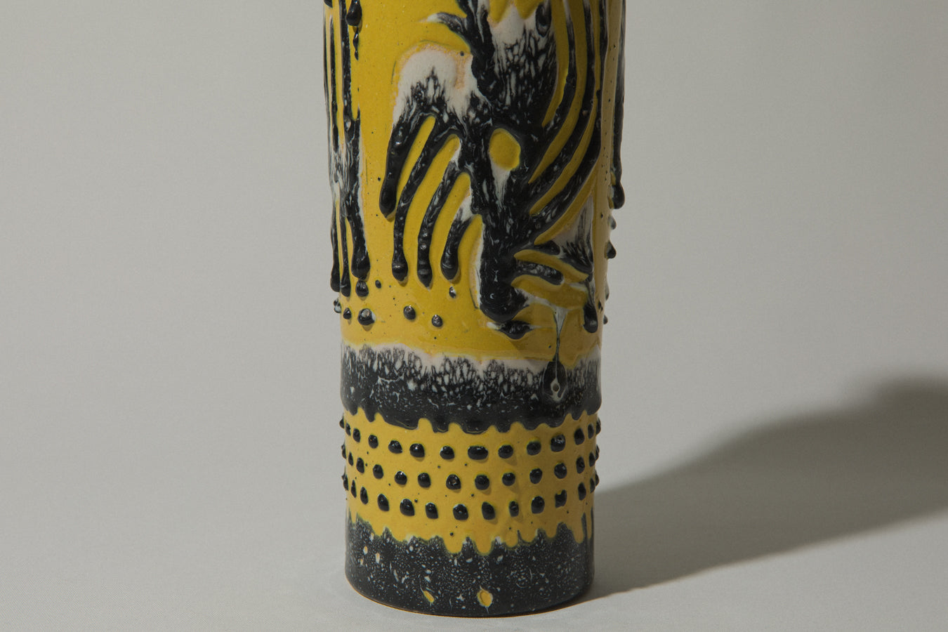 Vintage ceramic cylinder VASE _ 487