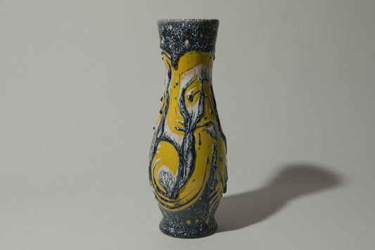 Vintage ceramic cylinder VASE _ 488