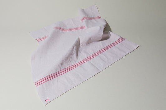 Vintage red-striped DISH CLOTH