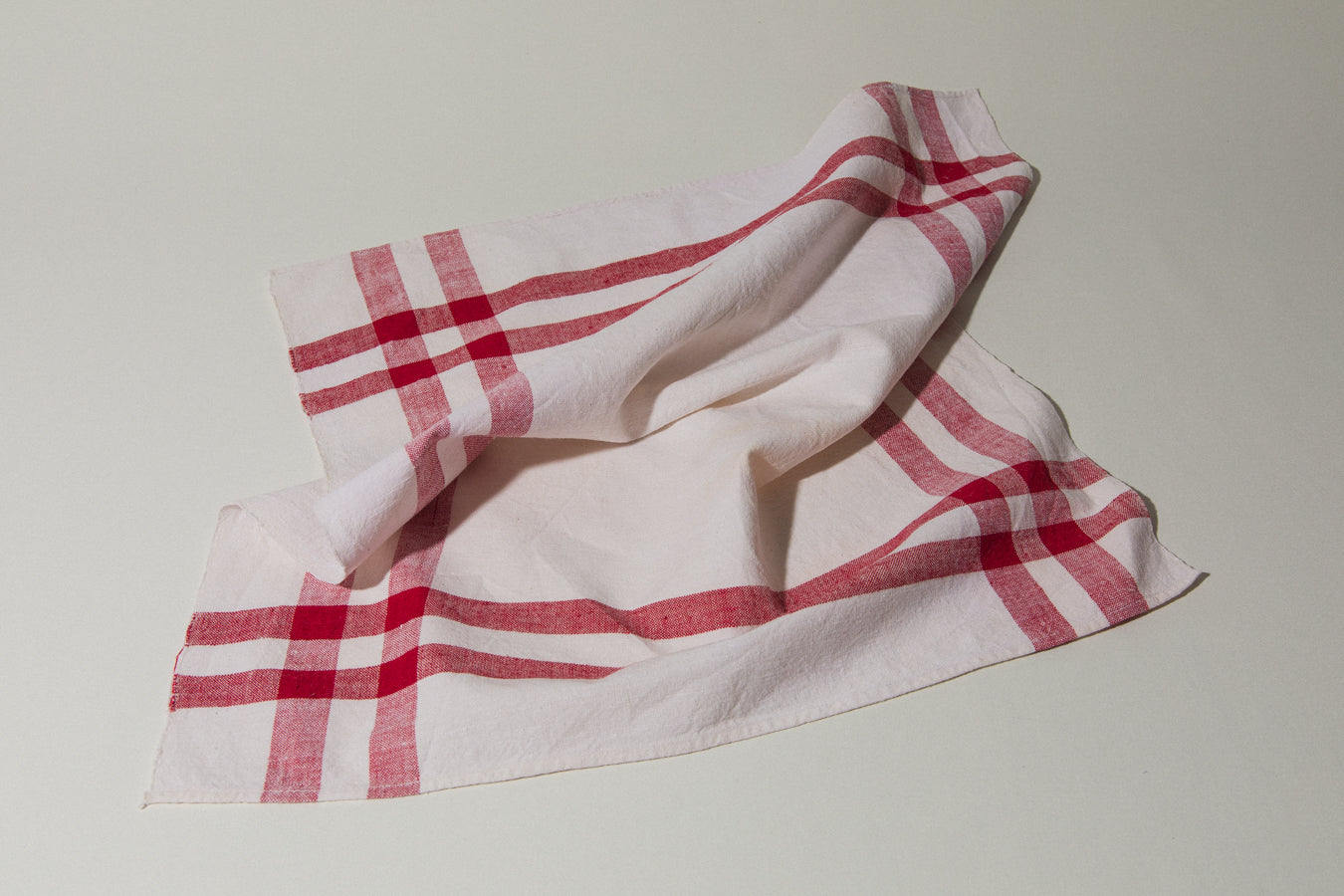 Vintage red-striped DISH CLOTH