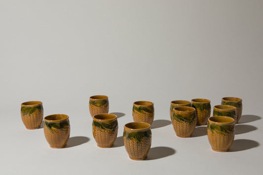 Set of twelve corn TUMBLERS _ 527