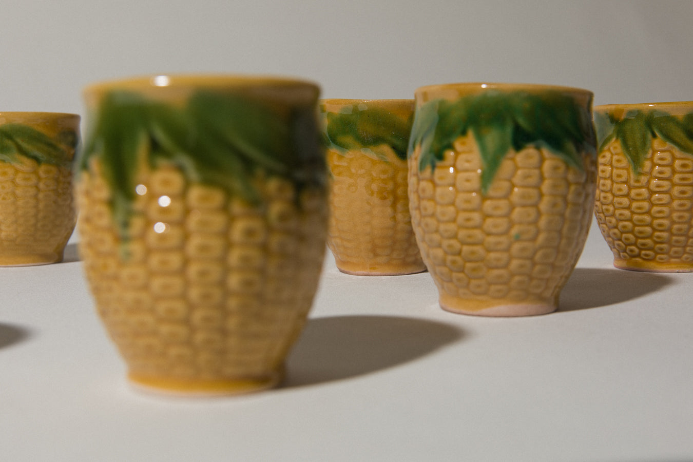 Set of six corn TUMBLERS _ 528