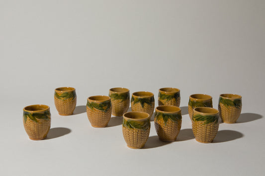 Set of eleven corn TUMBLERS _ 530