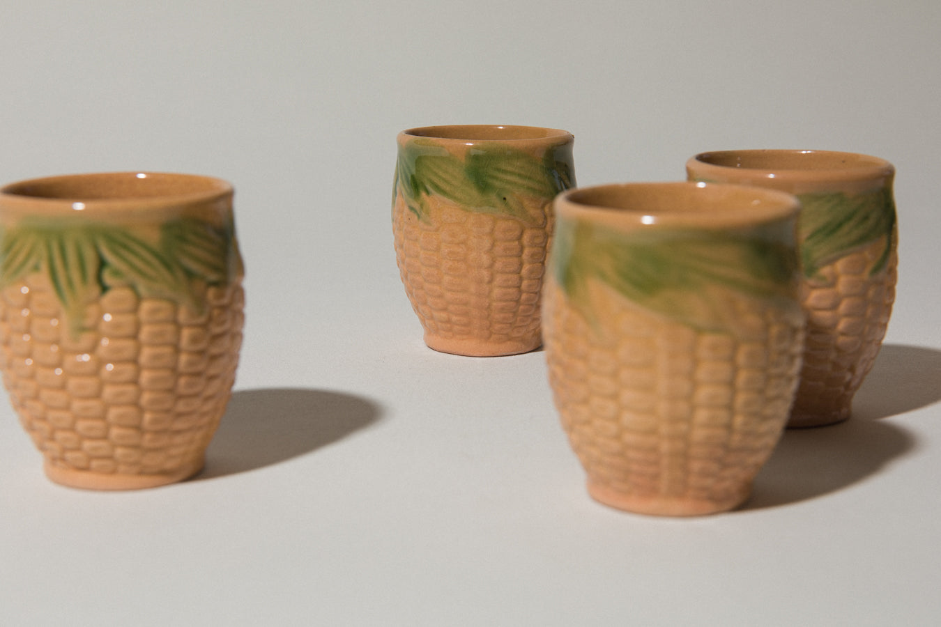 Set of five corn TUMBLERS _ 531