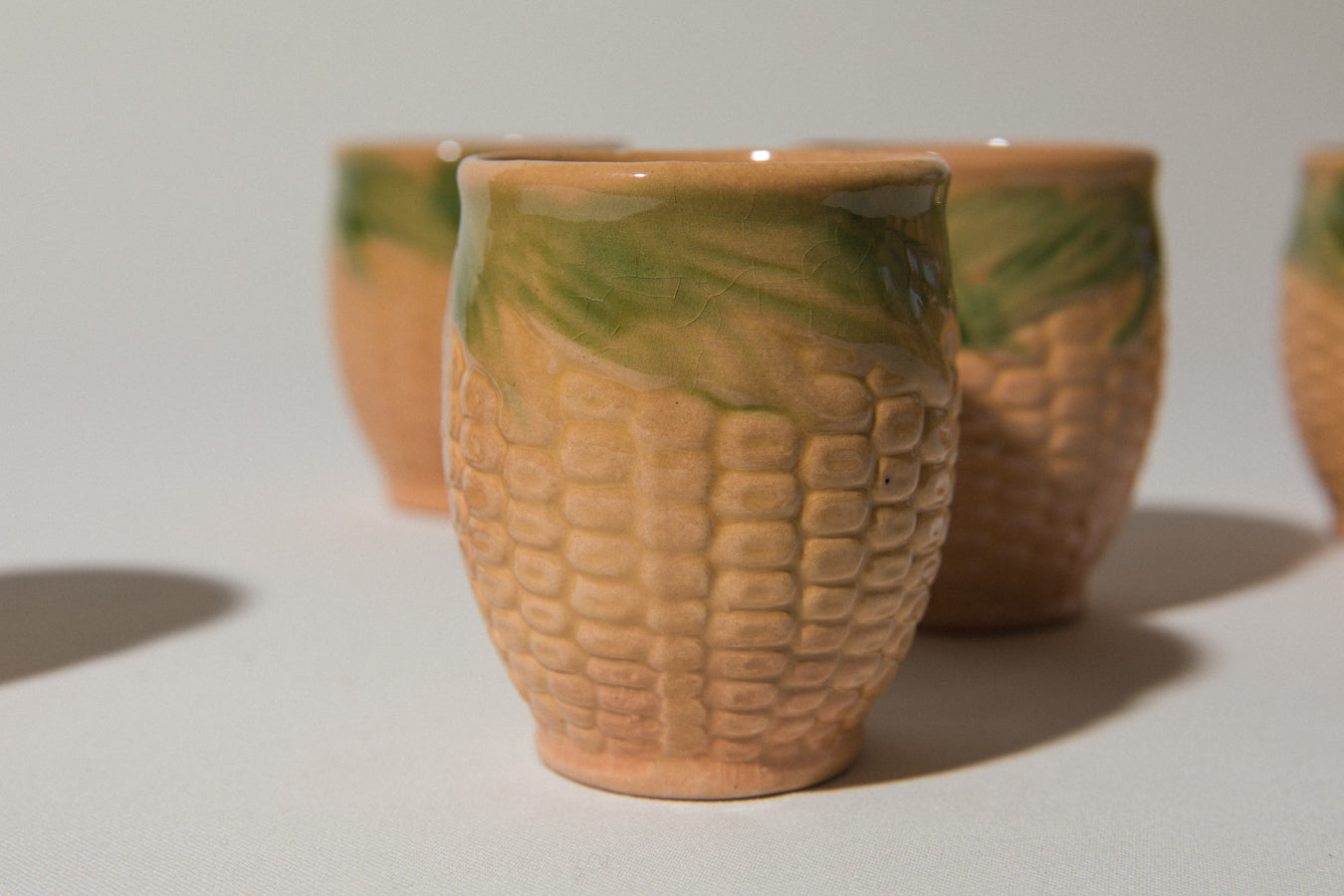 Set of five corn TUMBLERS _ 531