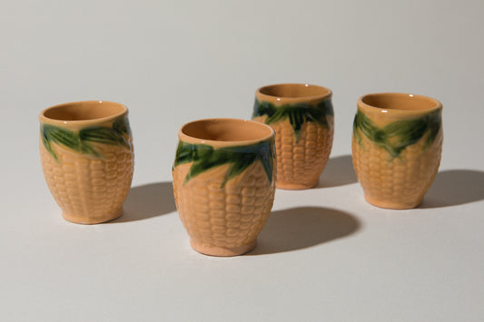 Set of four corn TUMBLERS _ 532