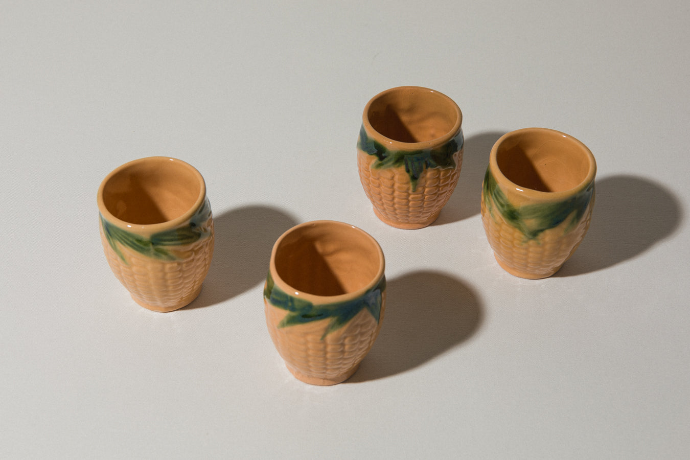Set of four corn TUMBLERS _ 532