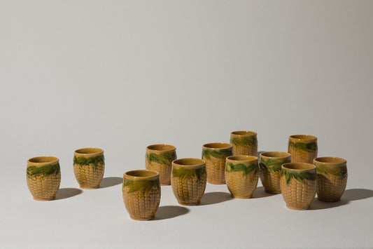 Set of twelve corn TUMBLERS _ 533