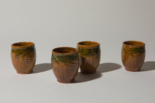 Set of four corn TUMBLERS _ 536