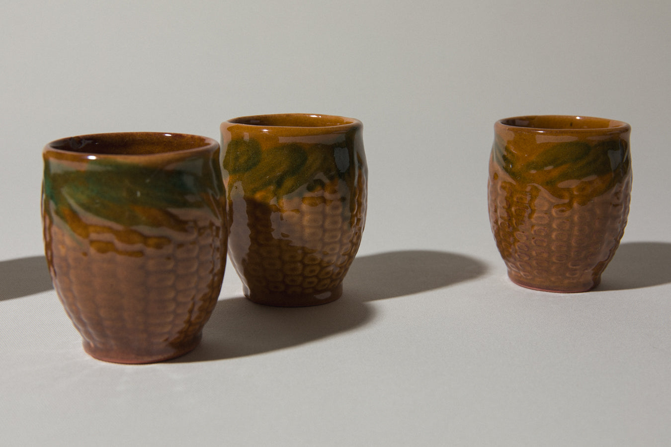 Set of four corn TUMBLERS _ 536