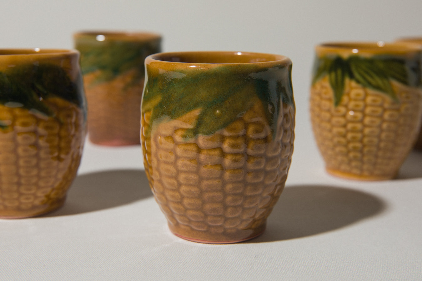 Set of four corn TUMBLERS _ 537