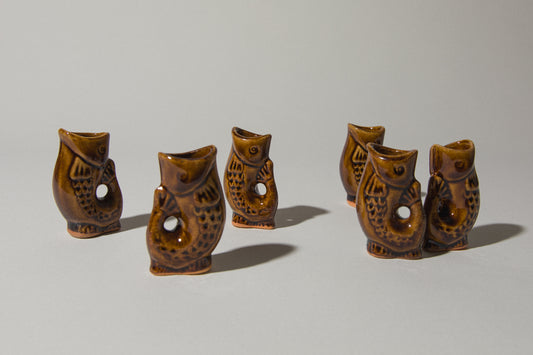 Set of six fish-shaped SHOOTER GLASSES _ 548