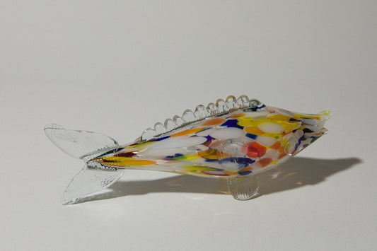 Speckled glass fish SCULPTURE