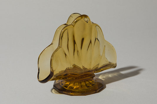 Amber glass NAPKIN HOLDER