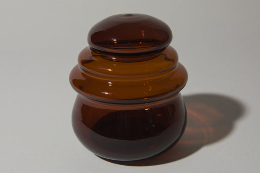 Amber glass JAR