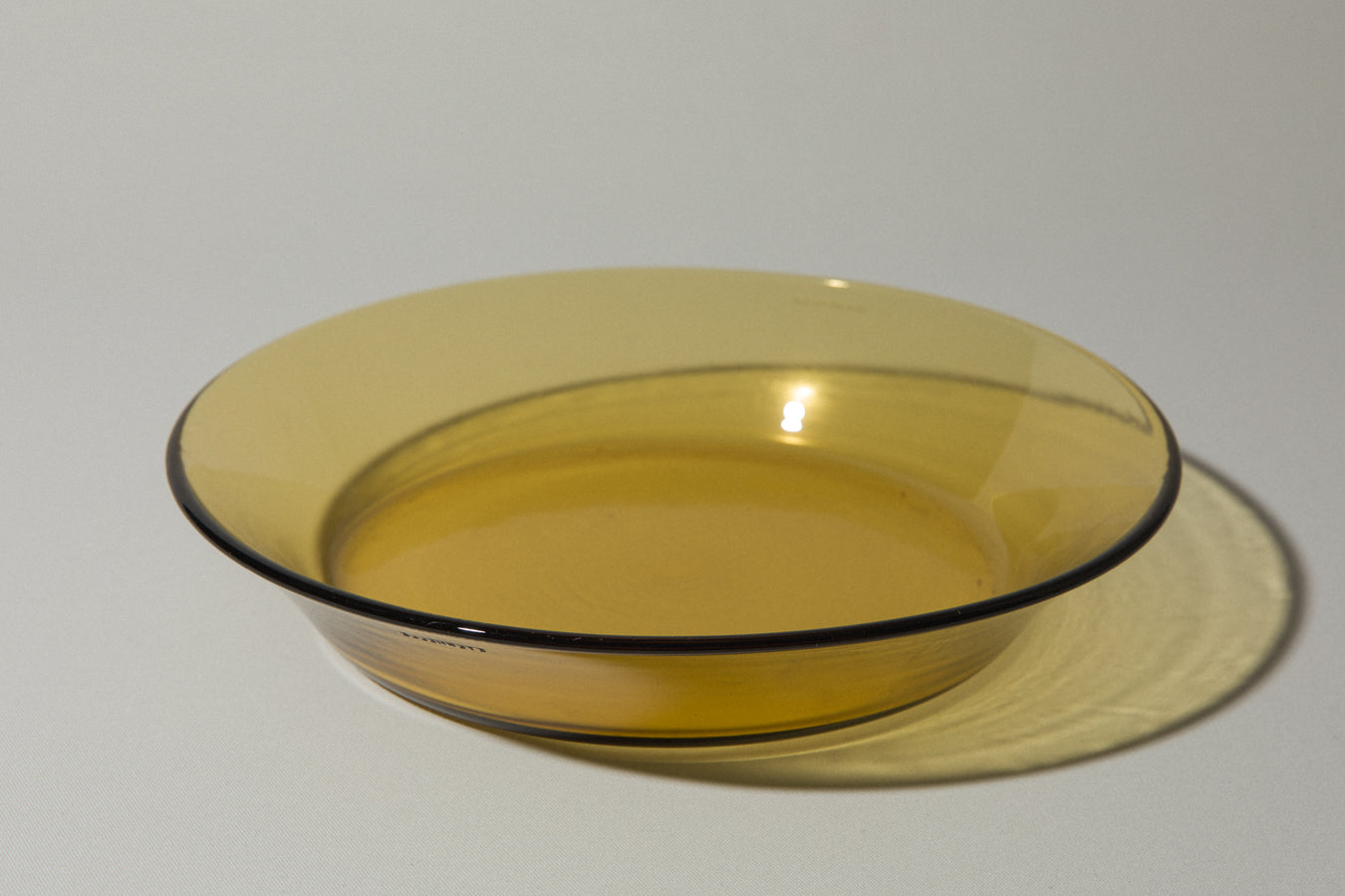 Amber glass SERVING BOWL