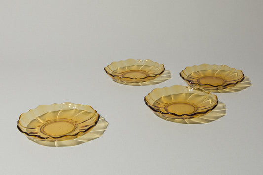 Set of four SERVING PLATES small
