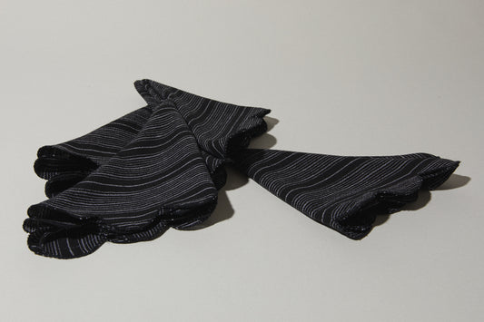 Black striped NAPKINS